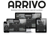 Arrivo - Coming Soon, a Bootstrap Template by DocWilson (Thumbnail 1 of 2)