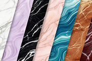 Luxury Marble Digital Paper, a Texture Graphic by Dream Creation (Thumbnail 2 of 7)