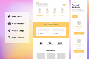 Job Recruitment Wireframe Website 09