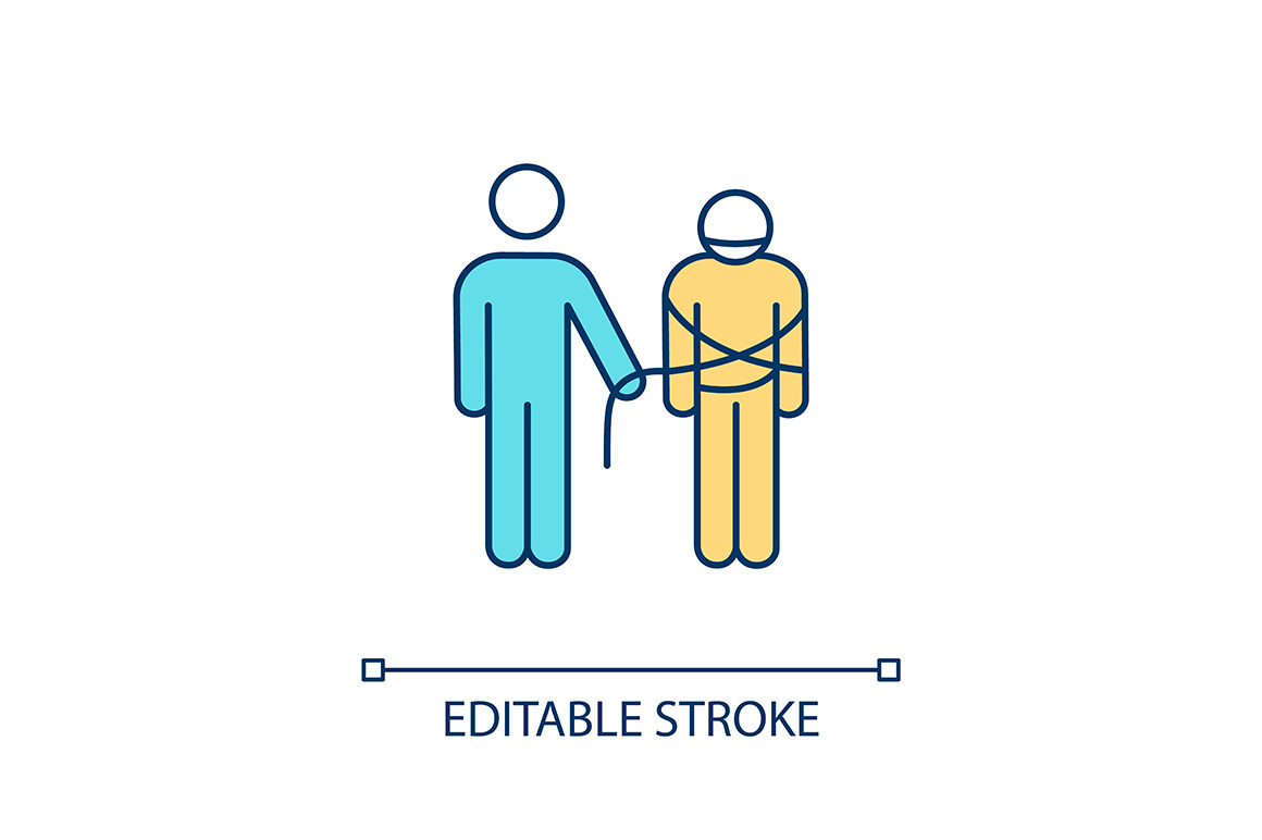 Kidnapping RGB color icon, an Outline Icon by bsd studio | Creative Market