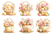 Easter Eggs Basket Clipart, an Illustration by Daily.Designs (Thumbnail 4 of 8)