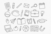 Back to school set doodle style, an Object Illustration by kaisorn (Thumbnail 3 of 3)