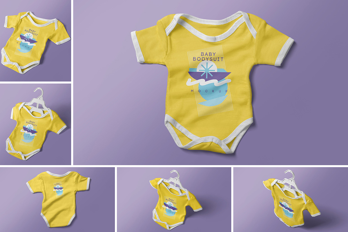 Baby Romper Mockup, a Product Mockup by PixelVoyager (Photo 1 of 8)