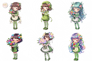 Little Floral Girl PNG Clipart, Cute, a Person Illustration by KennedyStudio (Thumbnail 3 of 5)