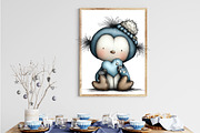 Valentine's Whimsical Penguin Clipar, an Illustration by designcity5 (Thumbnail 5 of 5)