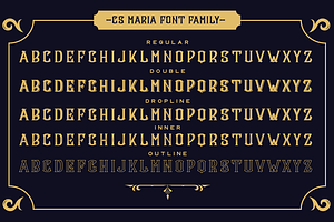 CS Maria Font Ornaments