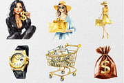 Black and Gold  Black Friday, an Illustration by DreamCafeArt (Thumbnail 6 of 7)