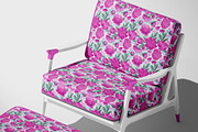 Pink Peonies & Splashes Pattern, a Pattern Graphic by MarynaPetrovska (Thumbnail 6 of 12)