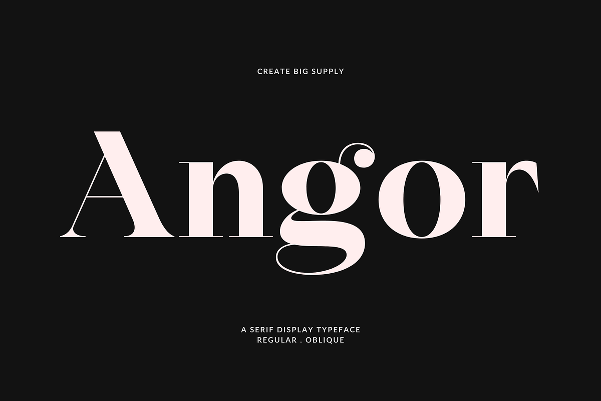 Angor, a Sans Serif Font by CreateBigSupply (Photo 1 of 8)