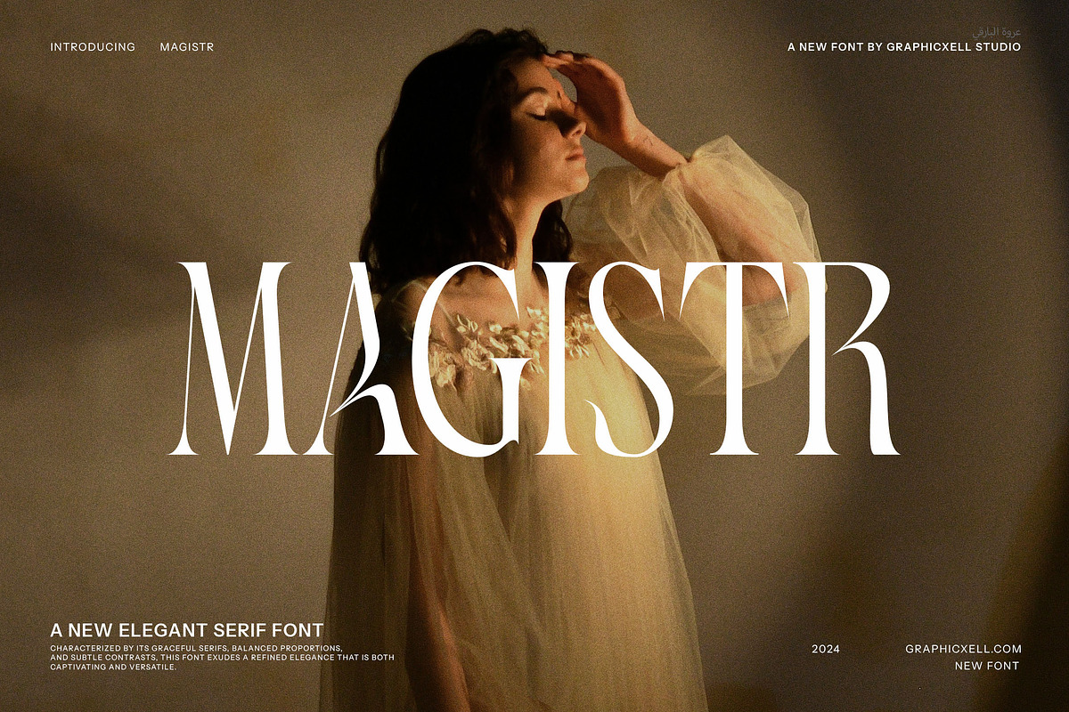 Magistr - Serif Font, a Serif Font by Graphicxell (Photo 1 of 8)