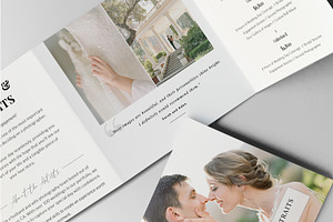 5x5 Accordion Trifold PSD