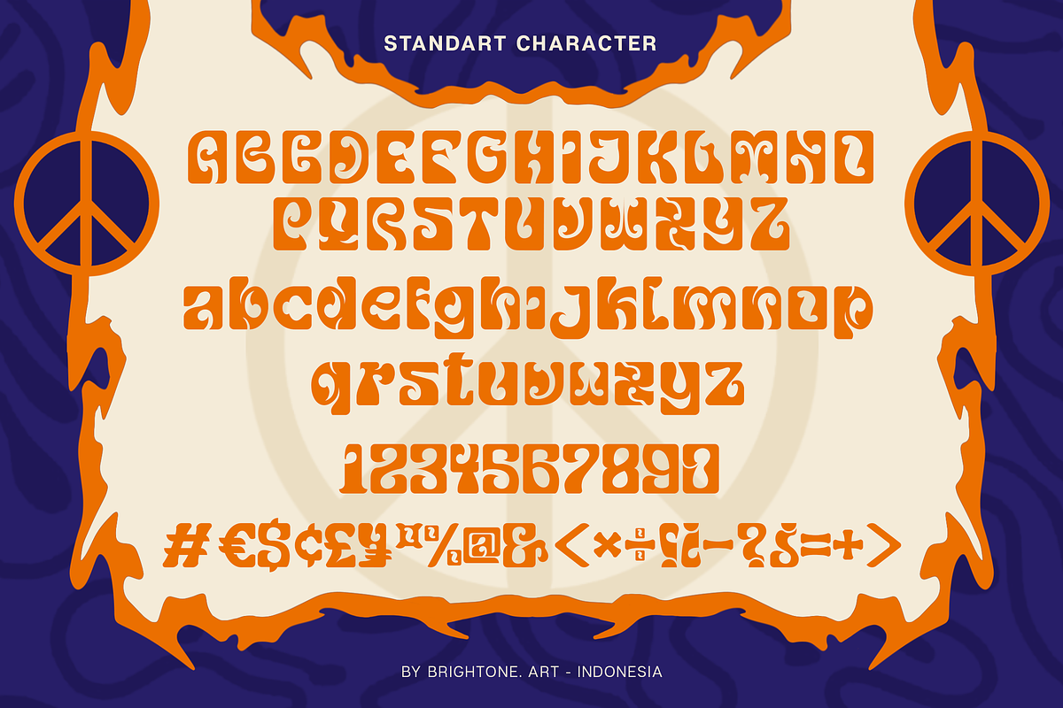 Curly Sweet - Psychedelic Style, a Symbol Font by Brightone (Photo 2 of 8)