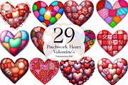 Patchwork Heart PNG Clipart Cute, an Object Illustration by KennedyStudio (Thumbnail 1 of 5)