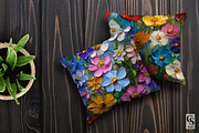 Colorful Impasto Paint Flower Papers, a Pattern Graphic by Creative Store (Thumbnail 4 of 5)