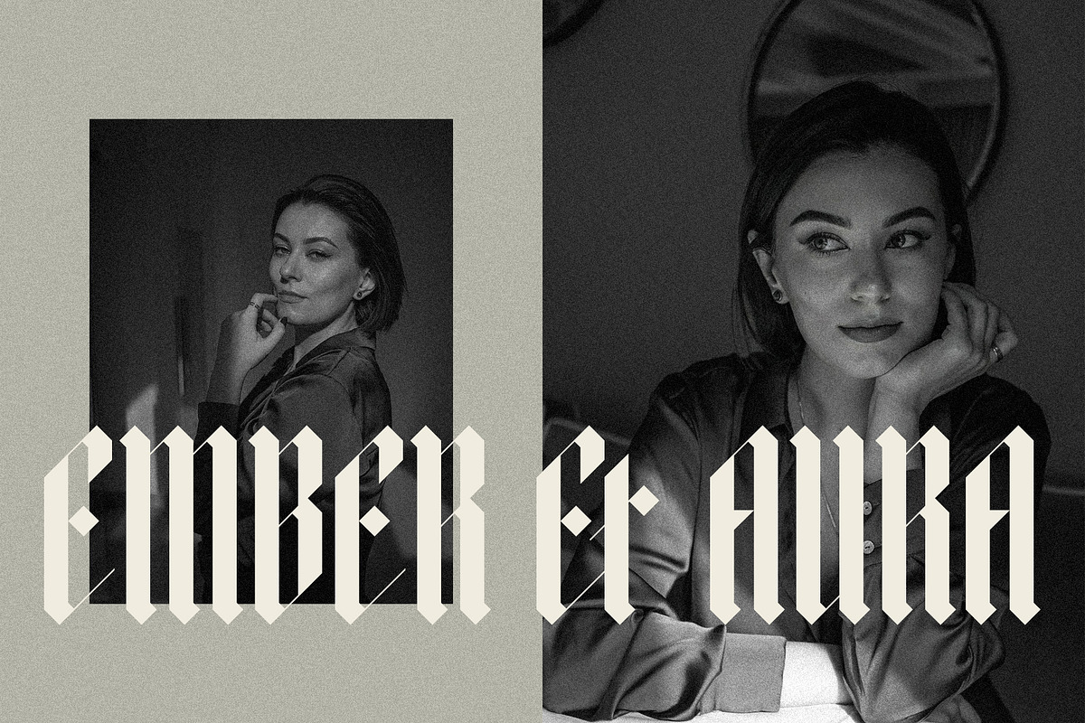 Rymaki - Modern Blackletter Font, a Blackletter Font by SilverStag Type Foundry (Photo 27 of 30)