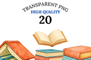 Book Clipart Set, a Decorative Illustration by Pati Charm Studio (Thumbnail 1 of 8)