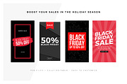 Black Friday Instagram Stories, a Social Media Template by MinimalStudioCo (Thumbnail 4 of 9)
