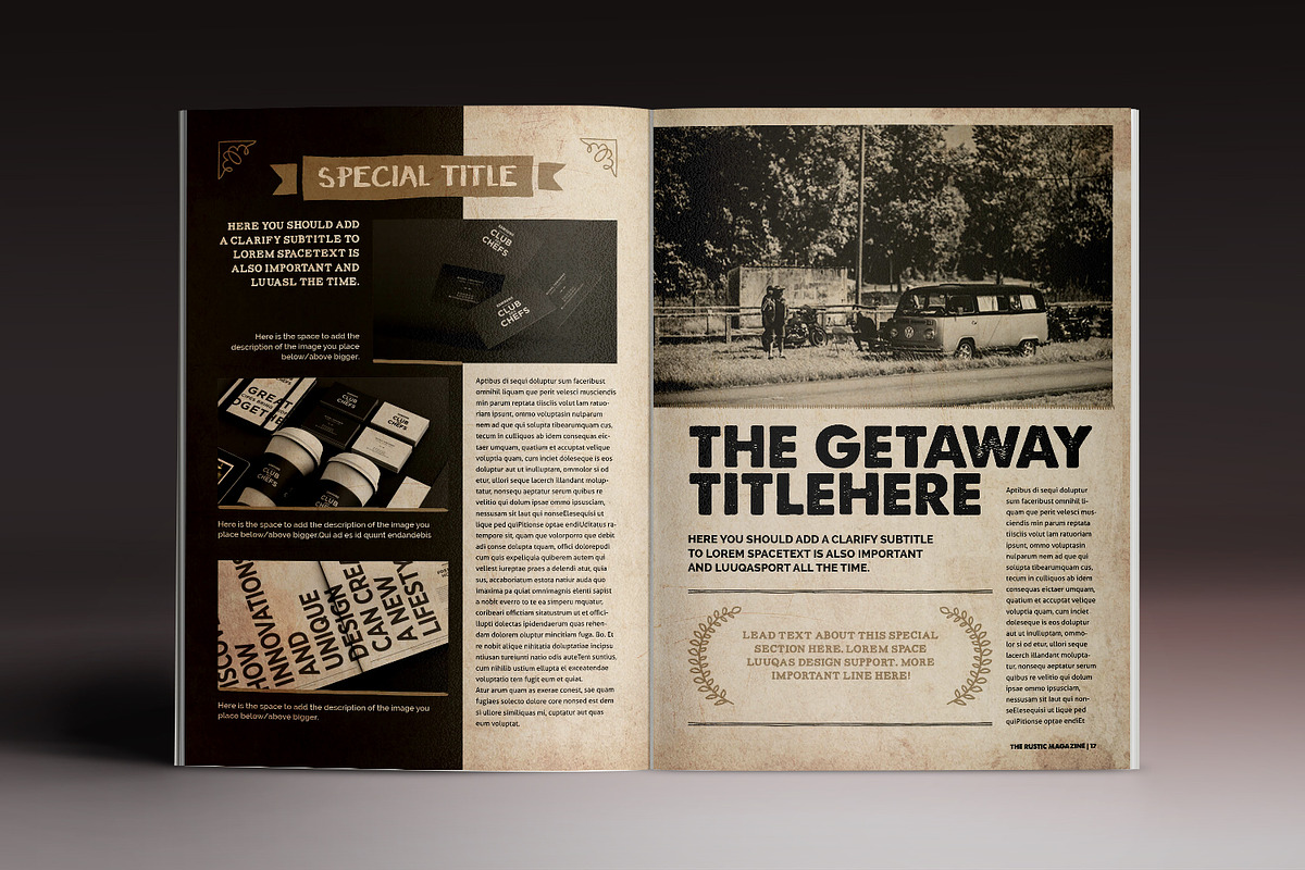 The Rustic MGZ, a Magazine Template by Luuqas Design (Photo 8 of 15)