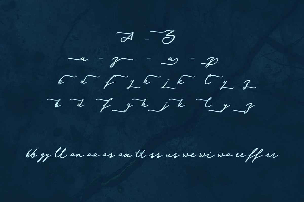 Haksen Script Font preview 6