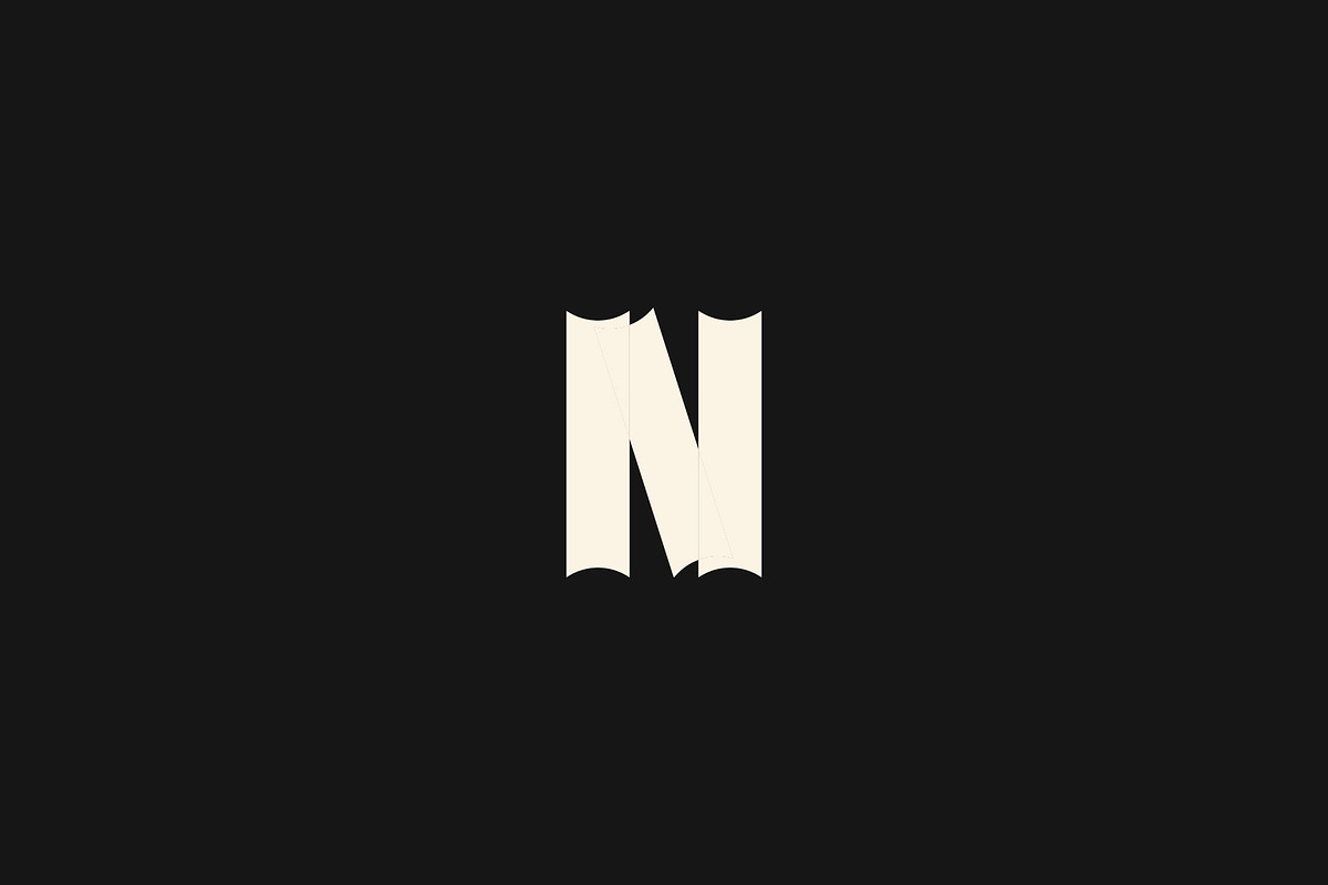 book initial N simple gradient, a Branding & Logo Template by Vectoryzen (Photo 2 of 2)