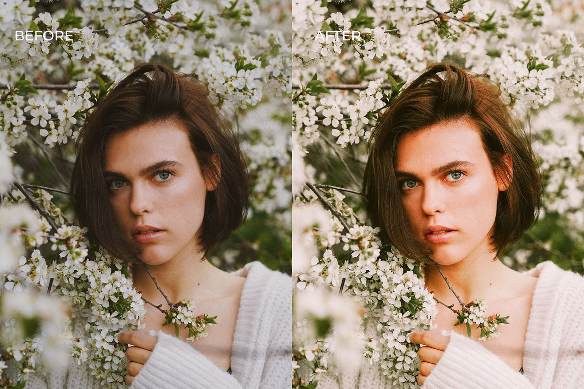 5 SPRING BLOSSOM LIGHTROOM PRESETS, an Action Add-On by Emma Kate Creative (Photo 10 of 10)