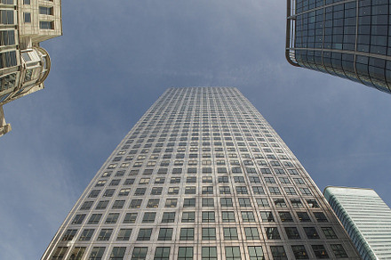 Canary Wharf skyline in London, a Photo by WorldPhotos