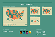 United States Vector Map, a Graphic by Ben Buysse (Thumbnail 4 of 4)