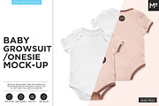 Baby Growsuit/Onesie Mock-up, a Product Mockup by Mocca Mockups Store (Thumbnail 1 of 10)