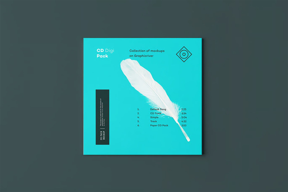 CD Digi Pack Mock-up, a Product Mockup by zippypixelstudio (Photo 3 of 16)