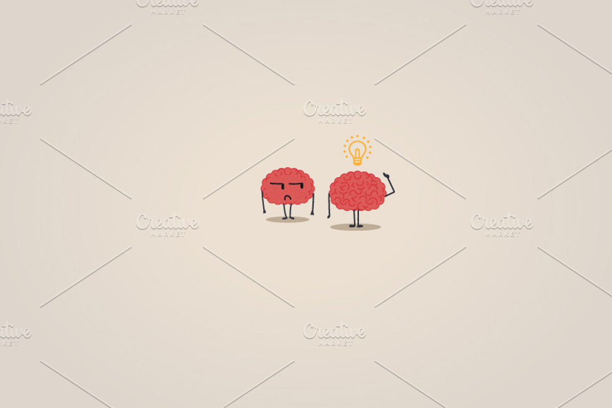 23 Brain characters situations, a Person Illustration by Beatriz Gascón (Photo 3 of 5)