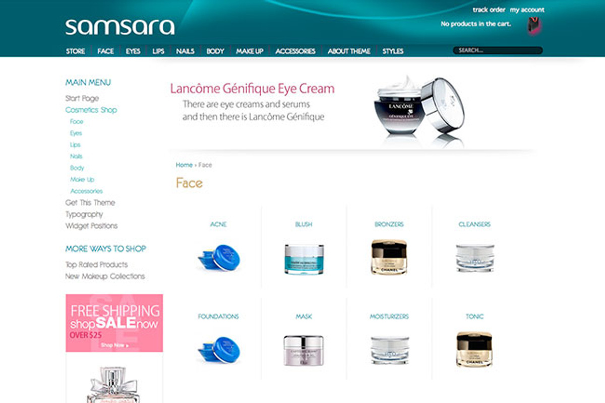 Hot Cosmetics, a WordPress Template by hot-themes (Photo 3 of 4)