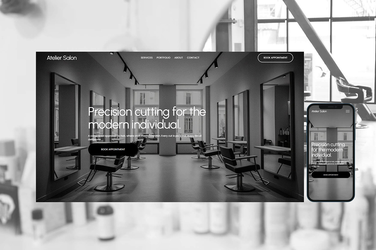 Atelier Salon - Website Template, a Squarespace Template by Gem Media (Photo 5 of 5)