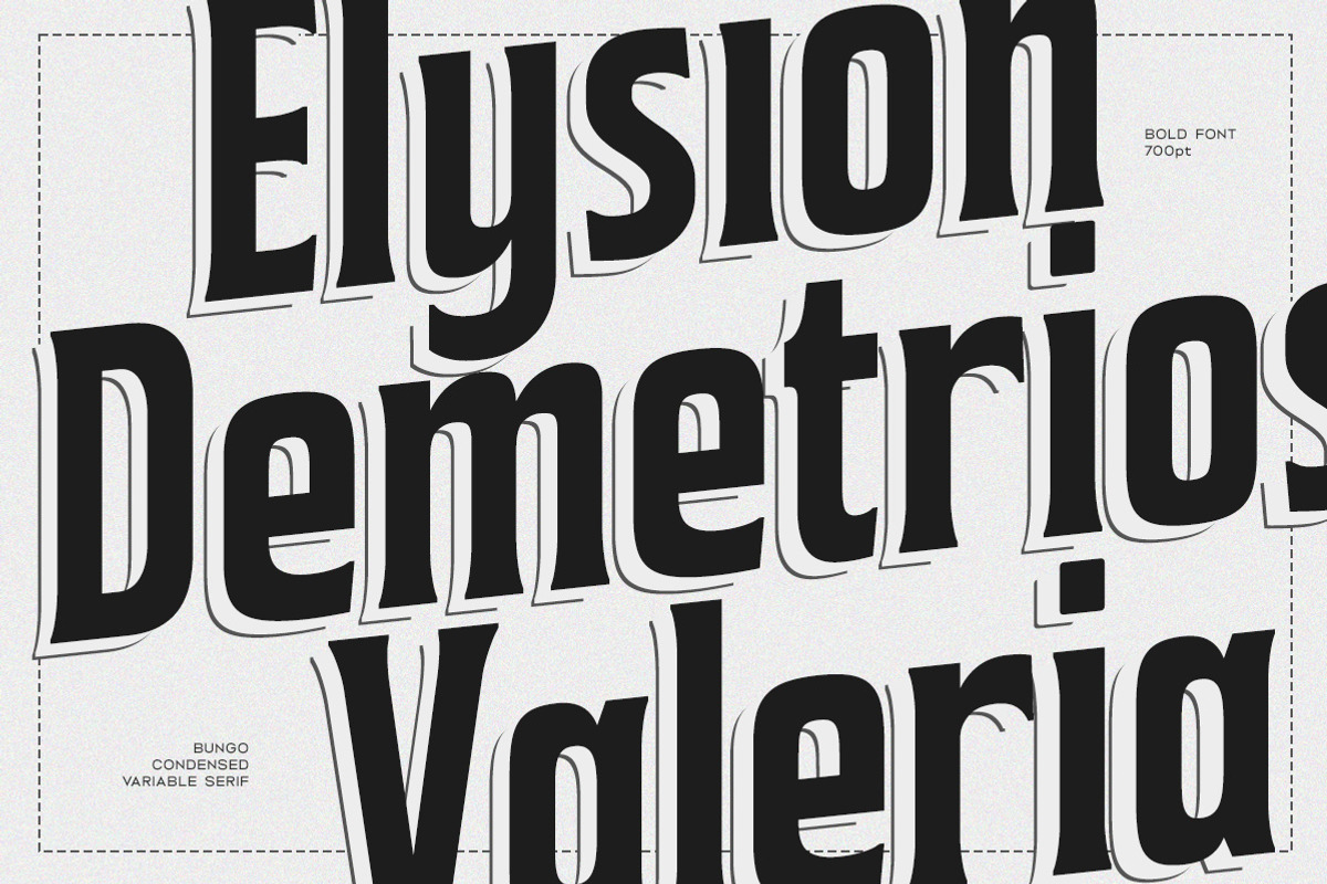 Bungo - Variable Condensed Font, a Font by Typeskets (Photo 11 of 11)