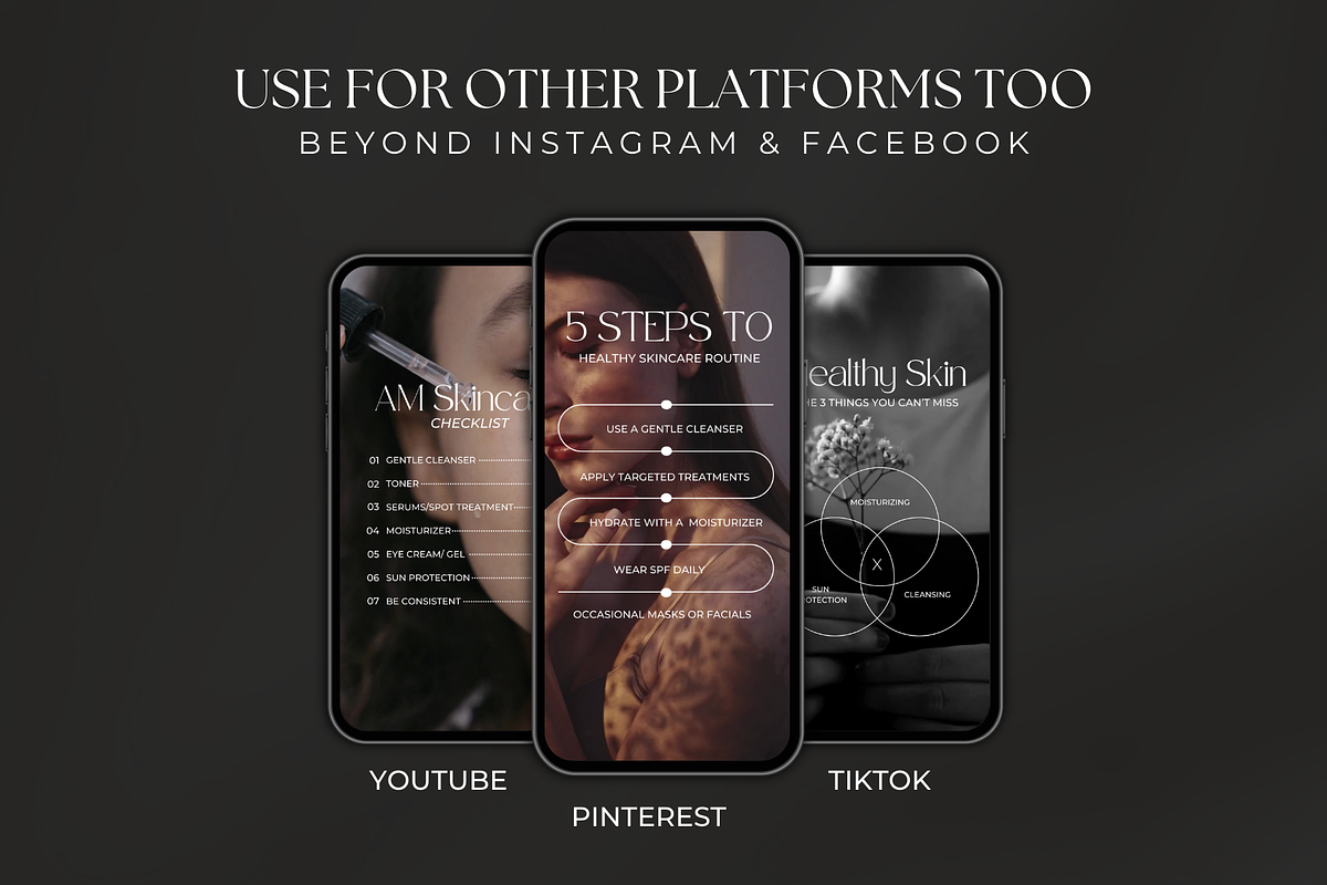 Skincare Esthetician Instagram Reels, a Social Media Template by Meraki Templates (Photo 4 of 8)