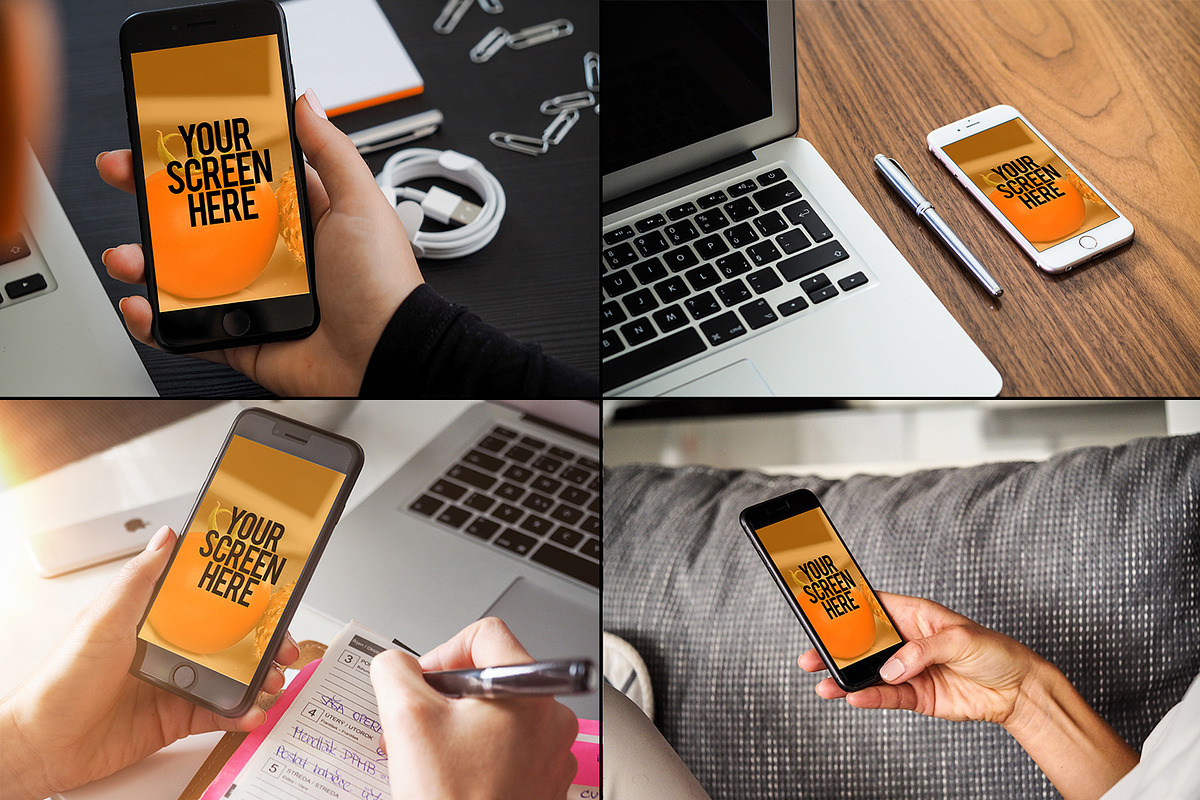 15 Mockups iPhone (pics+PSD), an iPhone Mockup by tydla (Photo 5 of 6)