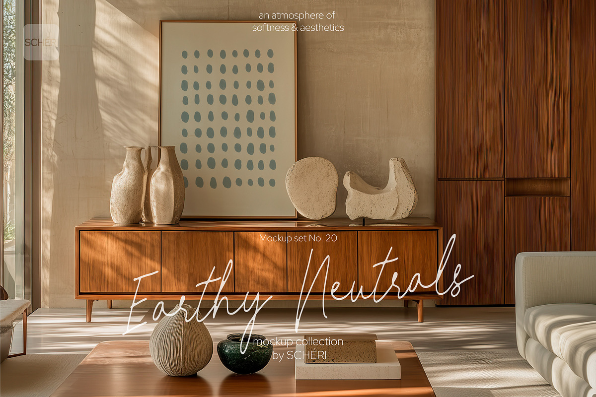 EARTHY NEUTRALS | Frame mockup set, a Household Mockup by SCHÉRI (Photo 1 of 13)