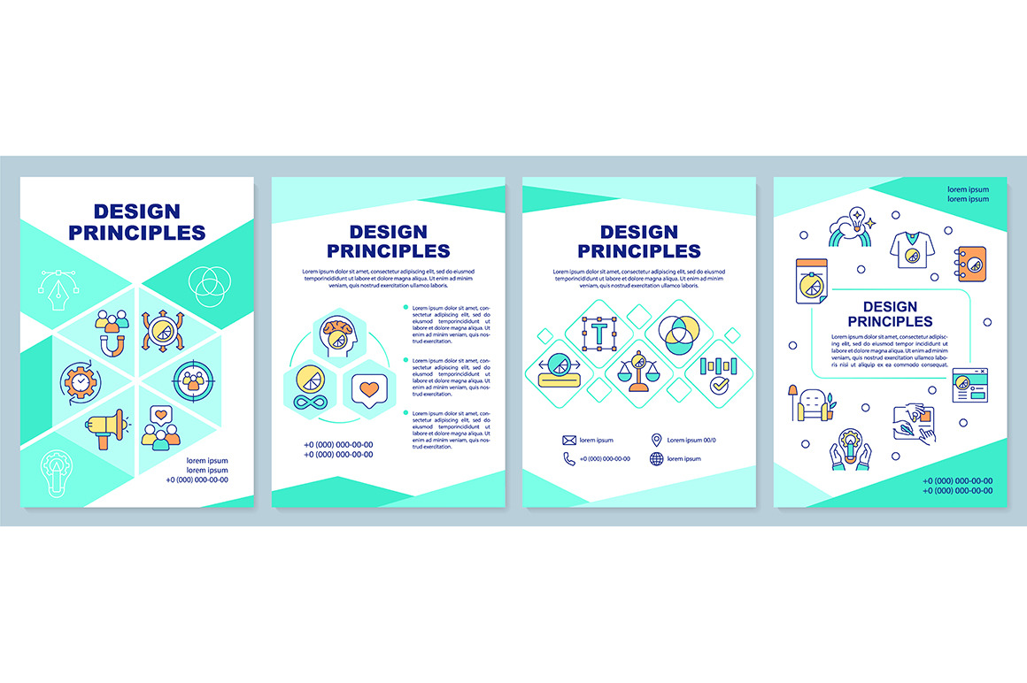 Design principles mint brochure, a Brochure Template by IMG visuals icons