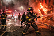 Firefighter Emergency Action, a Technology Illustration by StockVerse Creative (Thumbnail 3 of 4)