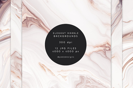 Elegant Marble Textures, a Texture Graphic by PeDe Designs