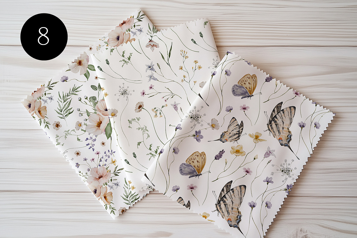 Summer Flowers Watercolor Set, a Decorative Illustration by Watercolor_Ma (Photo 7 of 7)