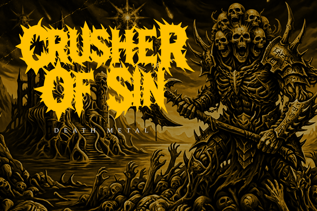 Dark Spring | Bold Death Metal Font, a Symbol Font by Masyafi Studio (Photo 2 of 9)