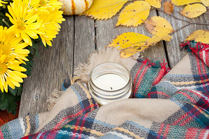 Fall Flatlay - Stock Image, a Holiday Photo by Handmade Creative 