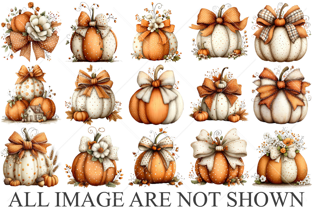 Whimsical Orange Cream Pumpkin PNG, a Seasonal Illustration by Canvas Craft (Photo 4 of 10)