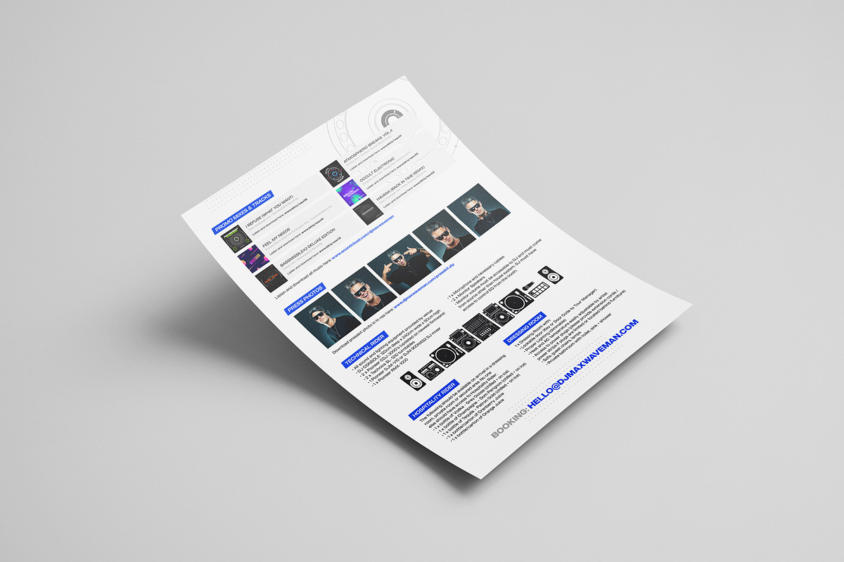 DJ Press Kit / Resume template preview 4