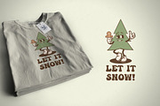Christmas Tree Vintage Cartoon, an Illustration by vectstudio (Thumbnail 2 of 5)