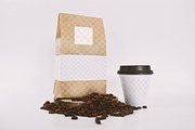 Coffee Bag and Sealed Cup Mockup, a Cups & Container Mockup by eamejia (Thumbnail 2 of 2)