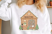 Cozy Christmas Bookstore PNG, an Illustration by Libby Wishes (Thumbnail 4 of 6)