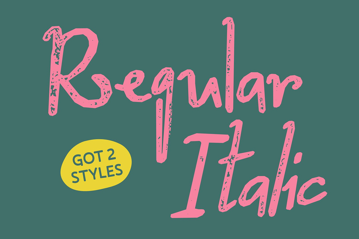 CS Belluga Stamp, a Handwritten Font by Craft Supply Co. (Photo 5 of 8)