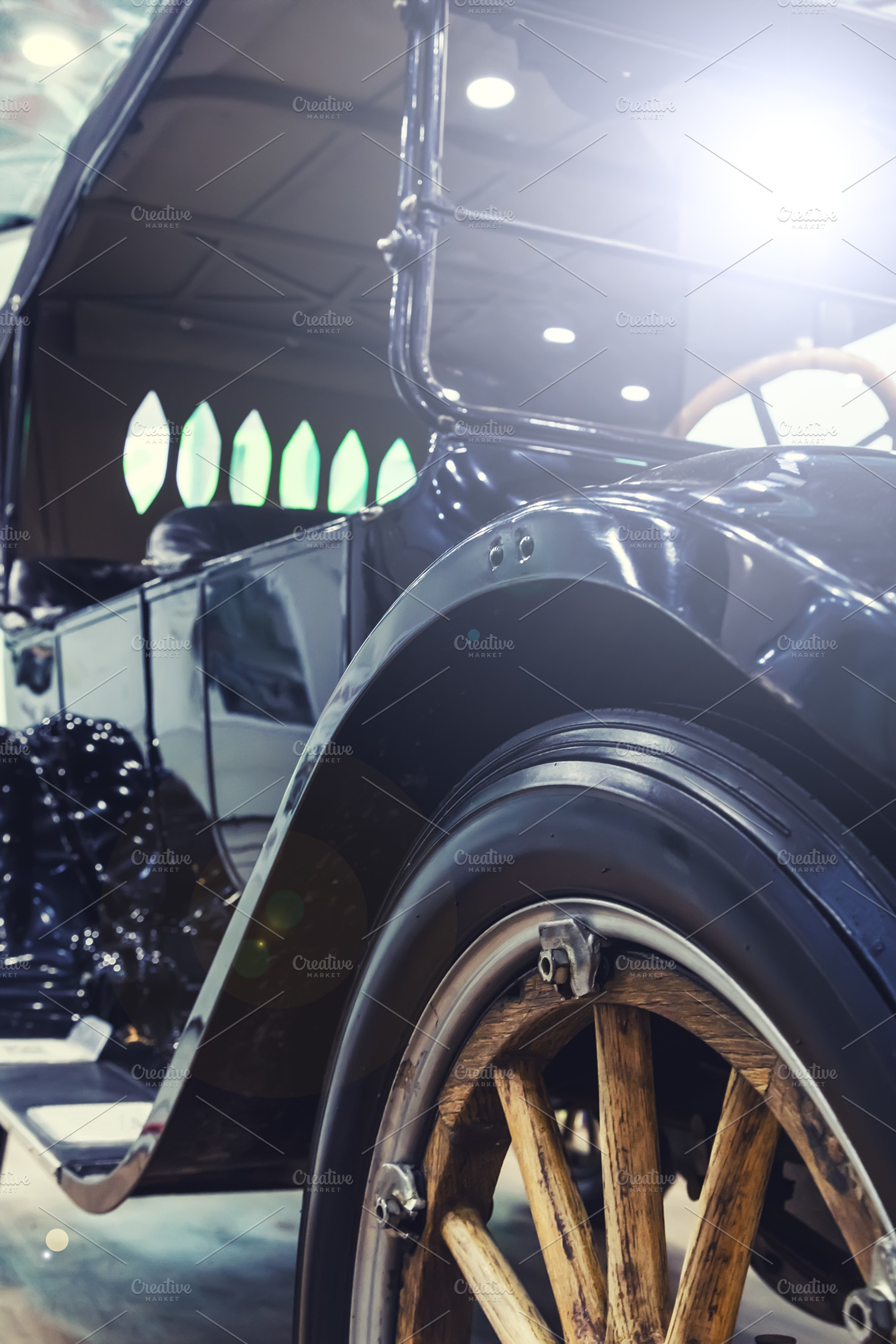 Style antique car with toning and light featuring fashion, car, and design, a Transportation Photo by VLADIMIRCARIBB
