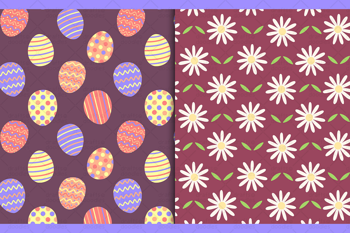 Pastel Easter Garden Graphic Set, a Pattern Graphic by Drafts n Doodles (Photo 9 of 11)
